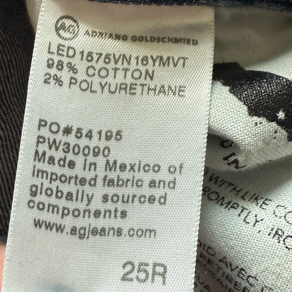 AG Ex-Boyfriend Slouchy Slim Jeans 16 Years Monte Vista Denim Women’s Size 25 - Picture 10 of 12